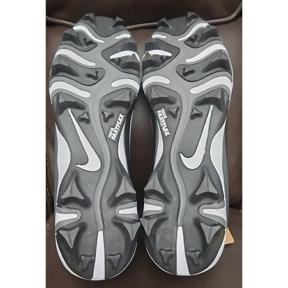 NIKE VAPOR EDGE SHARK 2 BLACK-WHITE-GREY FOOTBALL CLEATS Men's Size 13 - Picture 7 of 8
